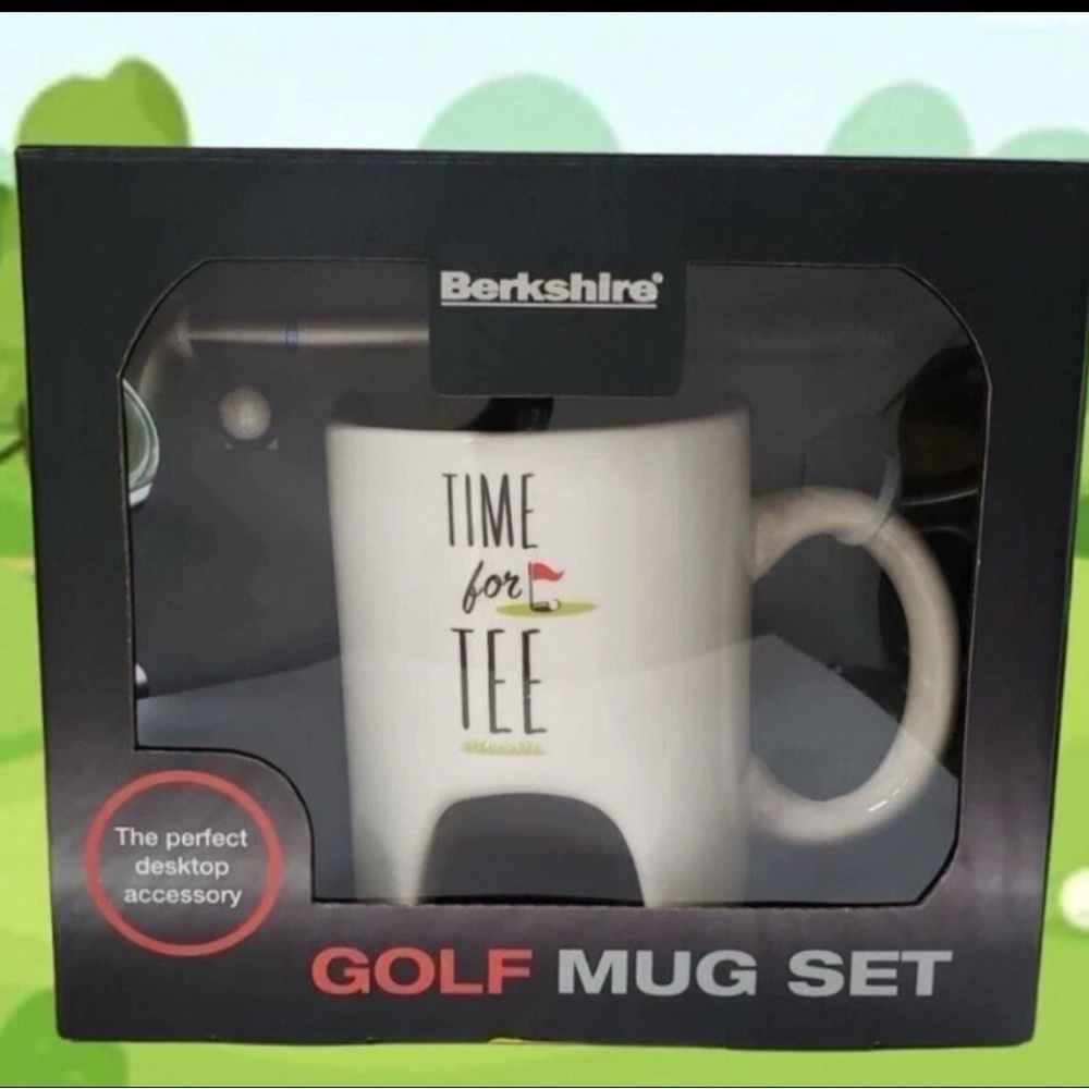 Berkshire Golf Mug Time for Tee mini putter & ball Set Gift New